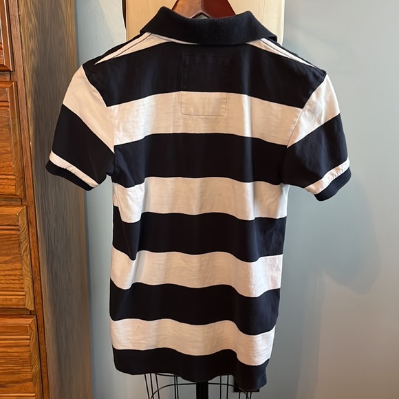 Hollister Blue & white striped polo shirt - Picture 4 of 4